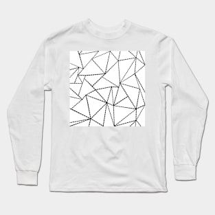 Ab Dot Lines White Long Sleeve T-Shirt